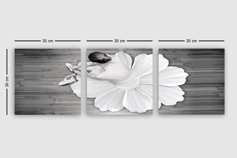 Dekorativ Canvastavla 3-Delar 30x30 cm - Flerfärgad - Inredning - Tavlor & posters - Canvastavla