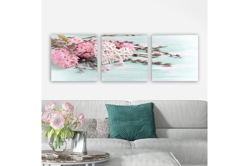 Dekorativ Canvastavla 3-Delar 30x30 cm, Flerfärgad