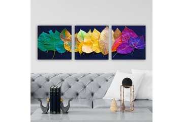 Dekorativ Canvastavla 3-Delar 30x30 cm - Flerfärgad - Inredning - Tavlor & posters - Canvastavla