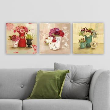Dekorativ Canvastavla 3-Delar 30x30 cm - Flerfärgad - Inredning - Tavlor & posters - Canvastavla