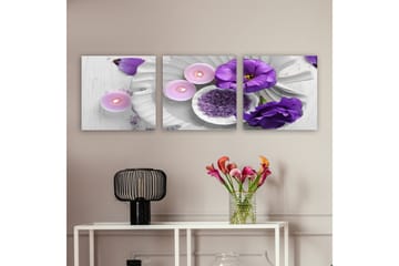 Dekorativ Canvastavla 3-Delar 30x30 cm - Flerfärgad - Inredning - Tavlor & posters - Canvastavla