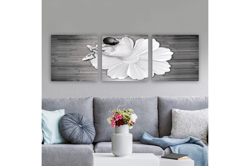 Dekorativ Canvastavla 3-Delar 30x30 cm, Flerfärgad