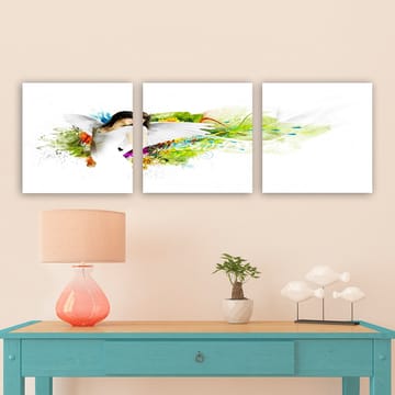 Dekorativ Canvastavla 3-Delar 30x30 cm - Flerfärgad - Inredning - Tavlor & posters - Canvastavla
