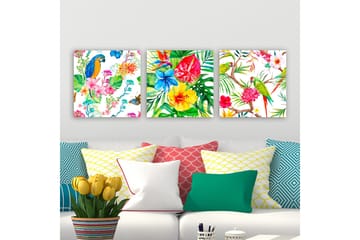 Dekorativ Canvastavla 3-Delar 30x30 cm - Flerfärgad - Inredning - Tavlor & posters - Canvastavla