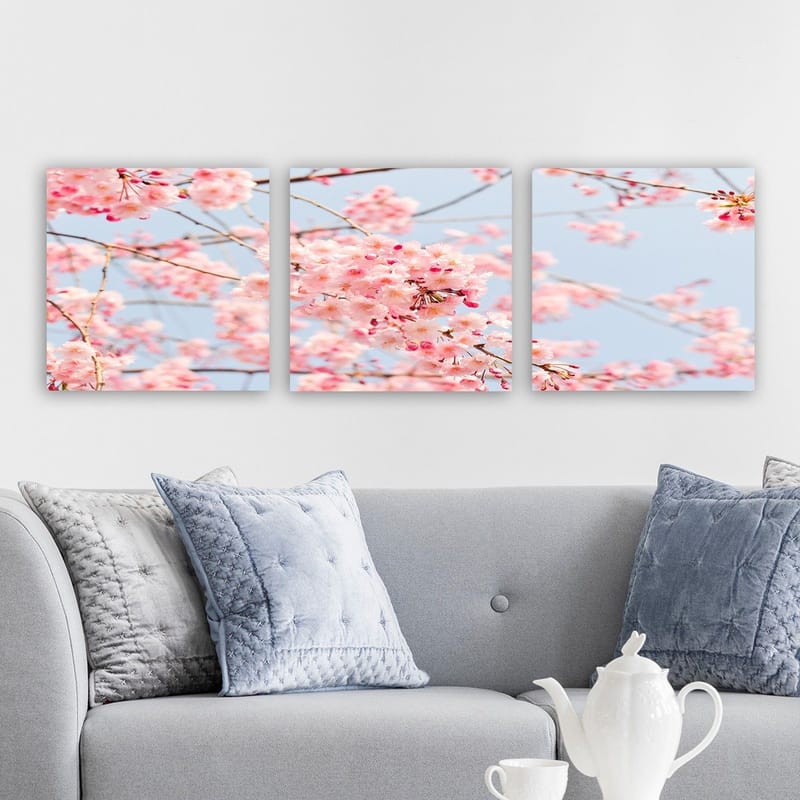 Dekorativ Canvastavla 3-Delar 30x30 cm - Flerfärgad - Inredning - Tavlor & posters - Canvastavla