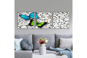 Dekorativ Canvastavla 3-Delar 30x30 cm - Flerfärgad - Inredning - Tavlor & posters - Canvastavla