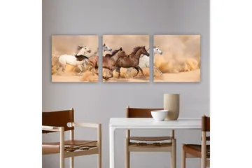 Dekorativ Canvastavla 3-Delar 30x30 cm - Flerfärgad - Inredning - Tavlor & posters - Canvastavla