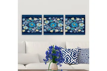 Dekorativ Canvastavla 3-Delar 30x30 cm - Flerfärgad - Inredning - Tavlor & posters - Canvastavla