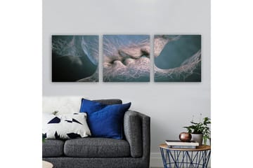 Dekorativ Canvastavla 3-Delar 30x30 cm - Flerfärgad - Inredning - Tavlor & posters - Canvastavla