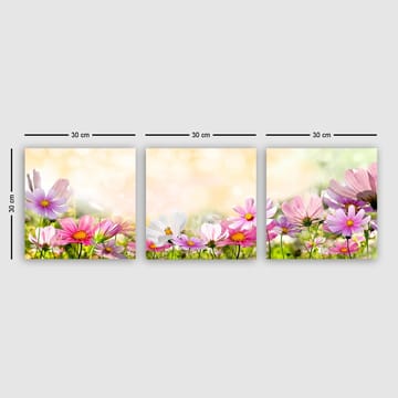 Dekorativ Canvastavla 3-Delar 30x30 cm - Flerfärgad - Inredning - Tavlor & posters - Canvastavla