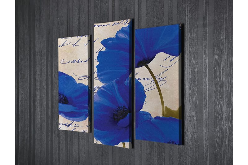 Dekorativ Canvastavla 3-Delar 45x20 cm - Flerfärgad - Inredning - Tavlor & posters - Canvastavla