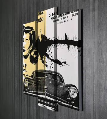Dekorativ Canvastavla 3-Delar 45x20 cm - Flerfärgad - Inredning - Tavlor & posters - Canvastavla