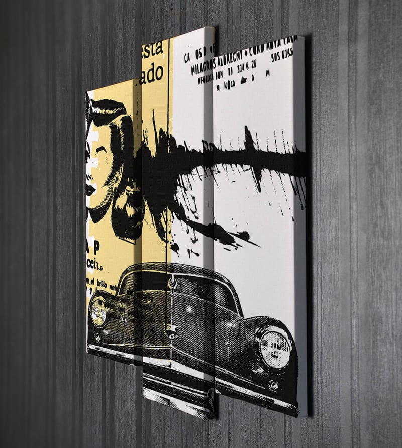 Dekorativ Canvastavla 3-Delar 45x20 cm - Flerfärgad - Inredning - Tavlor & posters - Canvastavla