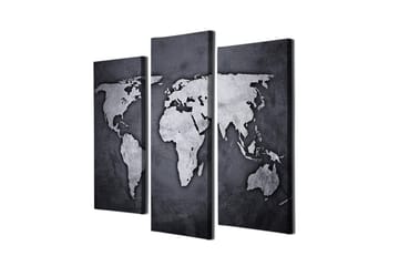Dekorativ Canvastavla 3-Delar 45x20 cm - Flerfärgad - Inredning - Tavlor & posters - Canvastavla