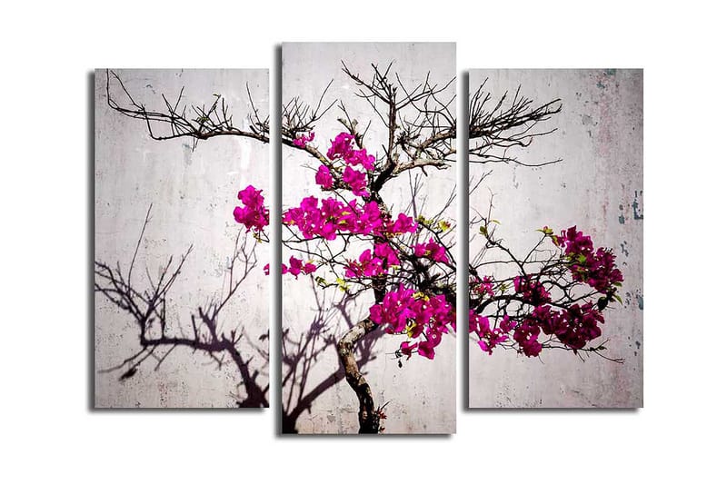 Dekorativ Canvastavla 3-Delar 45x20 cm, Flerfärgad