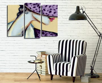 Dekorativ Canvastavla 3-Delar 45x20 cm - Flerfärgad - Inredning - Tavlor & posters - Canvastavla