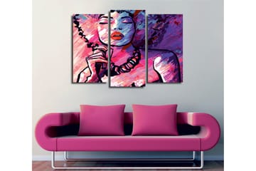 Dekorativ Canvastavla 3-Delar 45x20 cm - Flerfärgad - Inredning - Tavlor & posters - Canvastavla