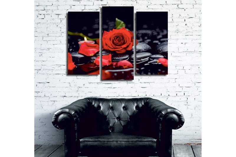 Dekorativ Canvastavla 3-Delar 45x20 cm - Flerfärgad - Inredning - Tavlor & posters - Canvastavla