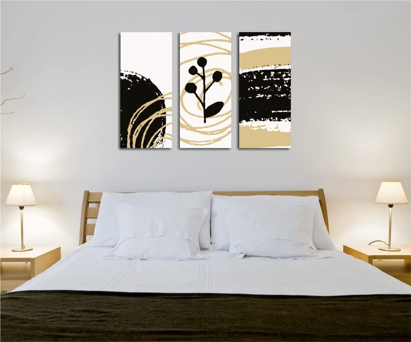 Dekorativ Canvastavla 3-Delar 45x20 cm - Flerfärgad - Inredning - Tavlor & posters - Canvastavla
