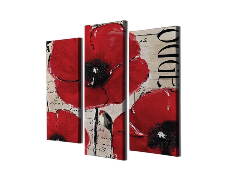 Dekorativ Canvastavla 3-Delar 45x20 cm - Flerfärgad - Inredning - Tavlor & posters - Canvastavla