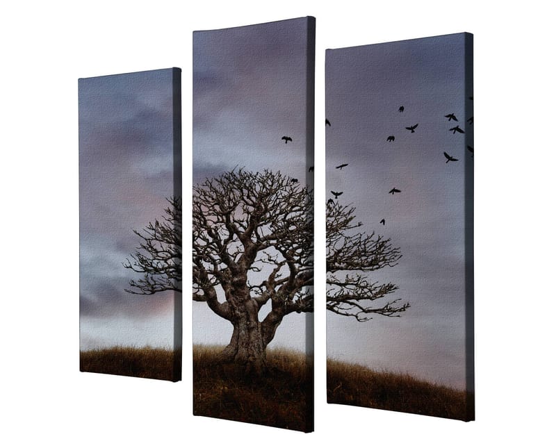 Dekorativ Canvastavla 3-Delar 45x20 cm - Flerfärgad - Inredning - Tavlor & posters - Canvastavla