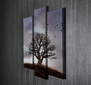 Dekorativ Canvastavla 3-Delar 45x20 cm - Flerfärgad - Inredning - Tavlor & posters - Canvastavla