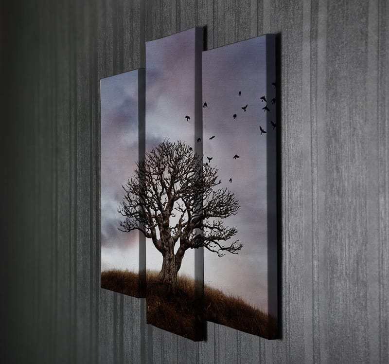 Dekorativ Canvastavla 3-Delar 45x20 cm - Flerfärgad - Inredning - Tavlor & posters - Canvastavla
