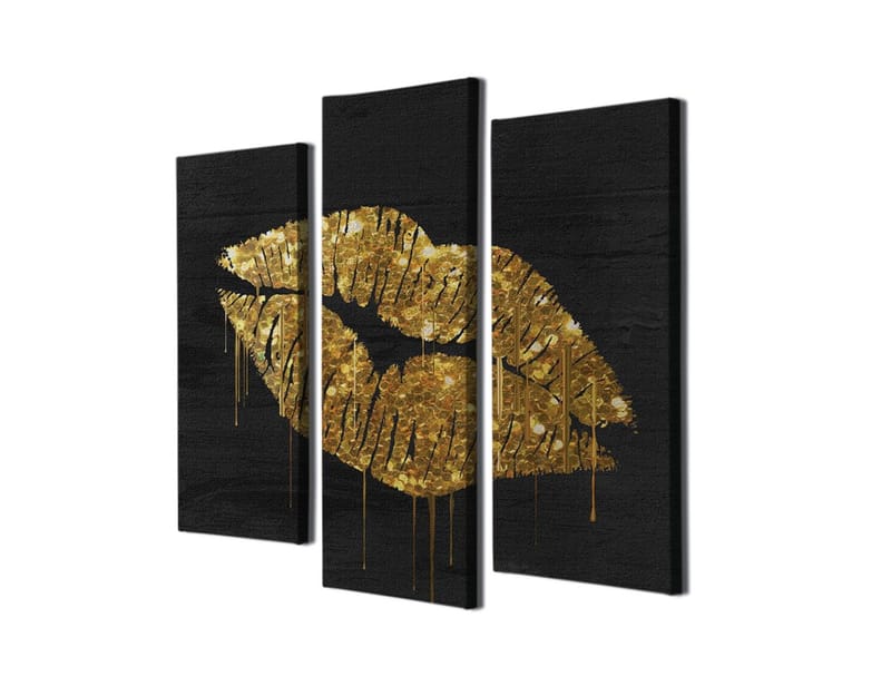 Dekorativ Canvastavla 3-Delar 45x20 cm - Flerfärgad - Inredning - Tavlor & posters - Canvastavla