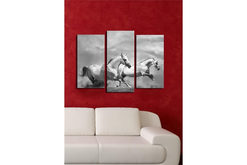 Dekorativ Canvastavla 3-Delar 45x20 cm - Flerfärgad - Inredning - Tavlor & posters - Canvastavla