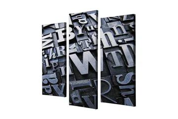 Dekorativ Canvastavla 3-Delar 45x20 cm - Flerfärgad - Inredning - Tavlor & posters - Canvastavla