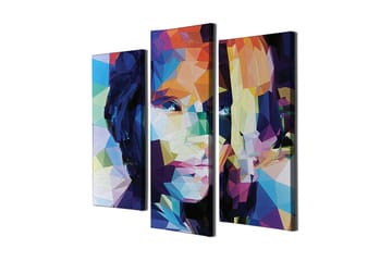 Dekorativ Canvastavla 3-Delar 45x20 cm - Flerfärgad - Inredning - Tavlor & posters - Canvastavla
