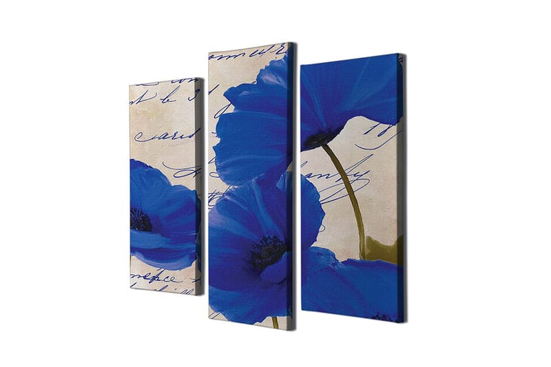 Dekorativ Canvastavla 3-Delar 45x20 cm - Flerfärgad - Inredning - Tavlor & posters - Canvastavla