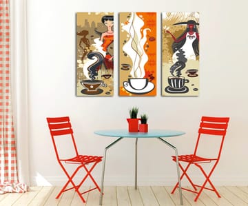 Dekorativ Canvastavla 3-Delar 45x20 cm - Flerfärgad - Inredning - Tavlor & posters - Canvastavla