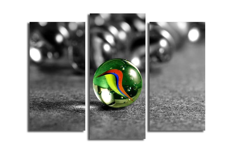 Dekorativ Canvastavla 3-Delar 45x20 cm, Flerfärgad