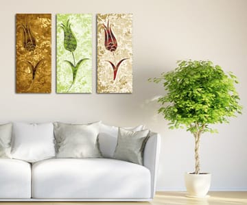 Dekorativ Canvastavla 3-Delar 45x20 cm - Flerfärgad - Inredning - Tavlor & posters - Canvastavla