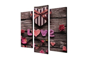 Dekorativ Canvastavla 3-Delar 45x20 cm - Flerfärgad - Inredning - Tavlor & posters - Canvastavla