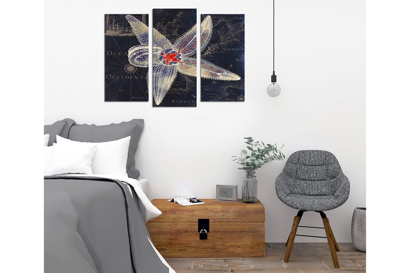 Dekorativ Canvastavla 3-Delar 45x20 cm - Flerfärgad - Inredning - Tavlor & posters - Canvastavla