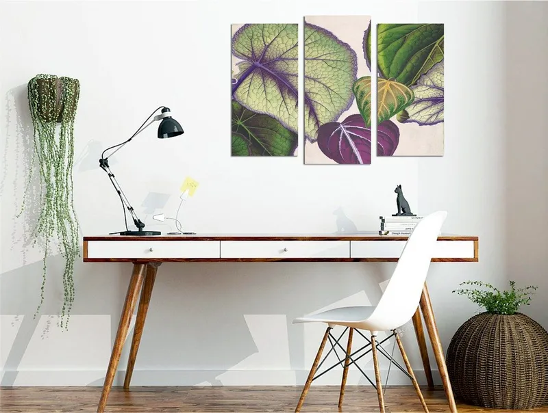 Dekorativ Canvastavla 3-Delar 45x20 cm, Flerfärgad