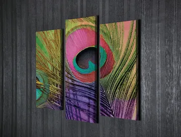 Dekorativ Canvastavla 3-Delar 45x20 cm - Flerfärgad - Inredning - Tavlor & posters - Canvastavla