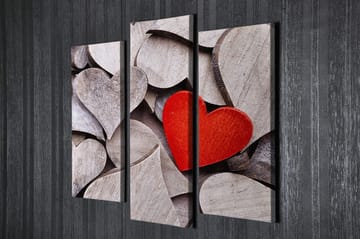Dekorativ Canvastavla 3-Delar 45x20 cm - Flerfärgad - Inredning - Tavlor & posters - Canvastavla