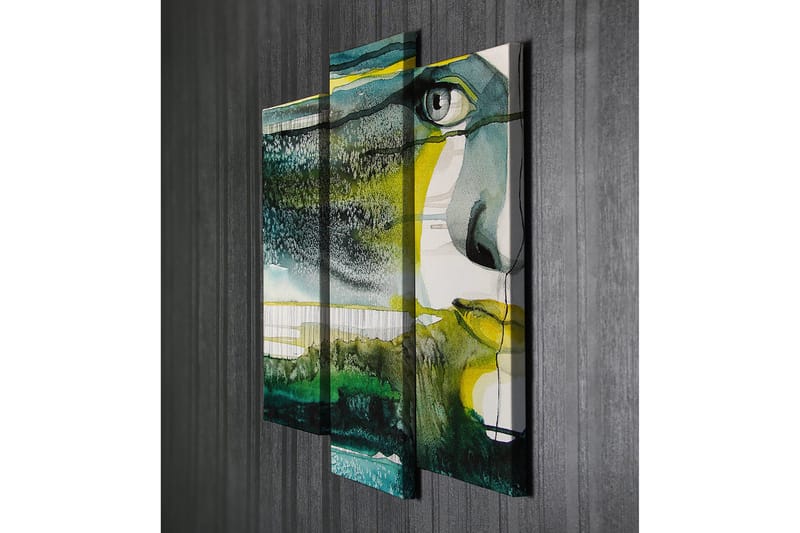 Dekorativ Canvastavla 3-Delar 45x20 cm - Flerfärgad - Inredning - Tavlor & posters - Canvastavla