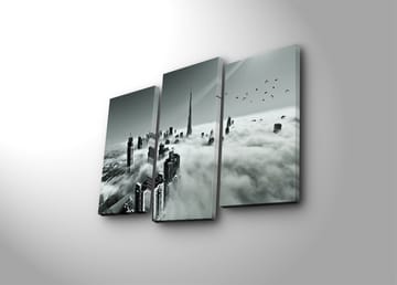 Dekorativ Canvastavla 3-Delar 45x20 cm - Flerfärgad - Inredning - Tavlor & posters - Canvastavla