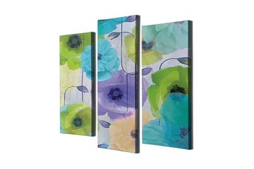 Dekorativ Canvastavla 3-Delar 45x20 cm - Flerfärgad - Inredning - Tavlor & posters - Canvastavla