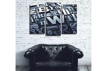 Dekorativ Canvastavla 3-Delar 45x20 cm - Flerfärgad - Inredning - Tavlor & posters - Canvastavla