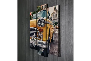 Dekorativ Canvastavla 3-Delar 45x20 cm - Flerfärgad - Inredning - Tavlor & posters - Canvastavla