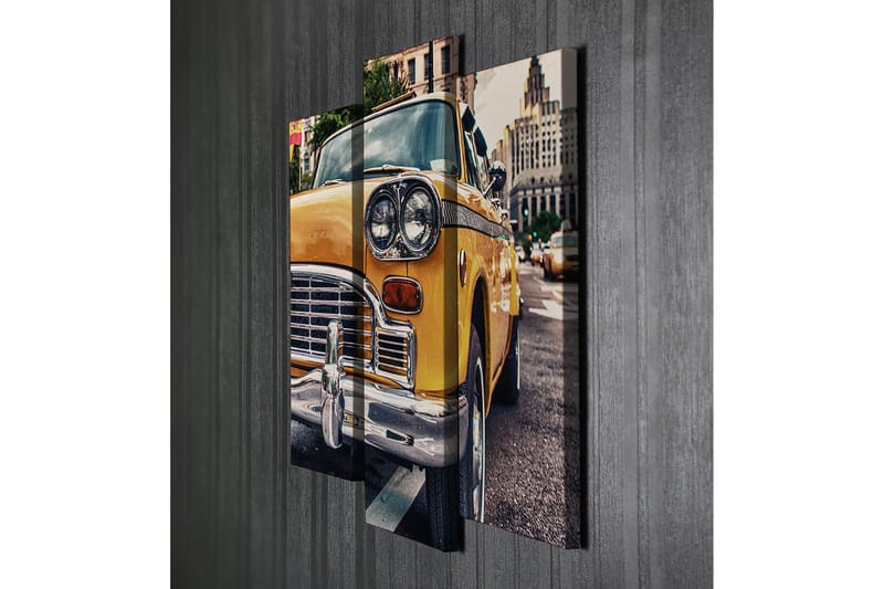 Dekorativ Canvastavla 3-Delar 45x20 cm - Flerfärgad - Inredning - Tavlor & posters - Canvastavla