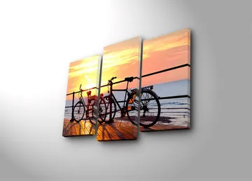 Dekorativ Canvastavla 3-Delar 45x20 cm - Flerfärgad - Inredning - Tavlor & posters - Canvastavla