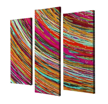 Dekorativ Canvastavla 3-Delar 45x20 cm - Flerfärgad - Inredning - Tavlor & posters - Canvastavla
