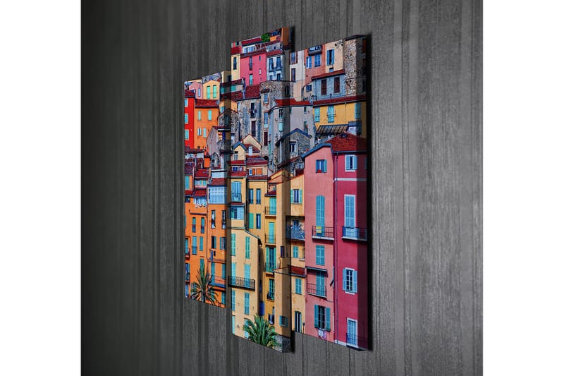 Dekorativ Canvastavla 3-Delar 45x20 cm - Flerfärgad - Inredning - Tavlor & posters - Canvastavla