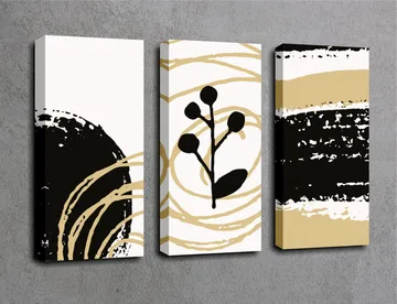 Dekorativ Canvastavla 3-Delar 45x20 cm - Flerfärgad - Inredning - Tavlor & posters - Canvastavla